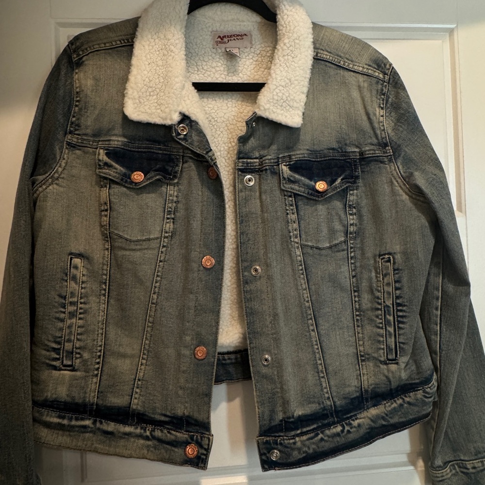 Denim Jacket with Sherpa Lining